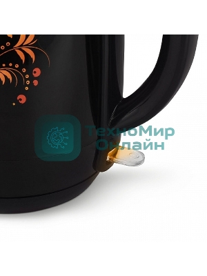 Чайник электрический BQ KT1702P черный-Цветы
