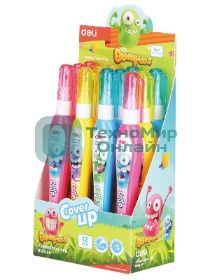 Ручка корректор Deli Cover UP EH10100 шариковый белый 8мл