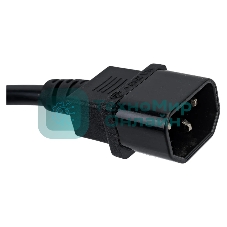 Блок силовых розеток Cabeus, Shuko х 8, вход IEC 320 C14, для шкафов, шнур 2 м, 50х490х50 мм (ВхШхГ), 10А, выключатель, черный