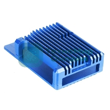 Корпус Qumo Aluminum case without fan, Raspberry Pi 4, blue(RS003)