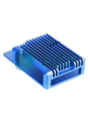 Корпус Qumo Aluminum case without fan, Raspberry Pi 4, blue(RS003)