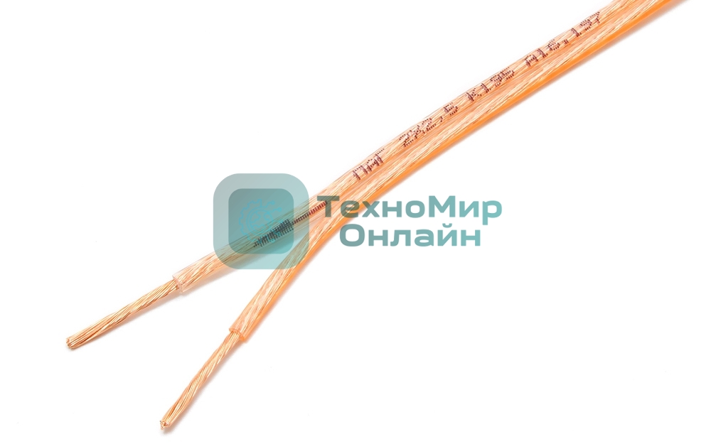 Акустический кабель Power Cube, 2x2,5, 100M, прозрачный, на катушке