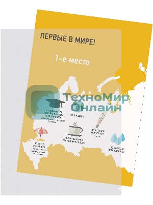 Папка-уголок Silwerhof Eco тисненый A4 пластик 0.12мм прозрачный
