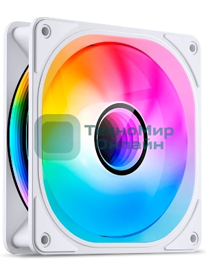 Вентилятор для корпуса JONSBO FR-606WR Reverse (120x120x25мм, 4-pin PWM, ARGb, 35.99CFM, 26.5dBA, 1500RPM, белый)