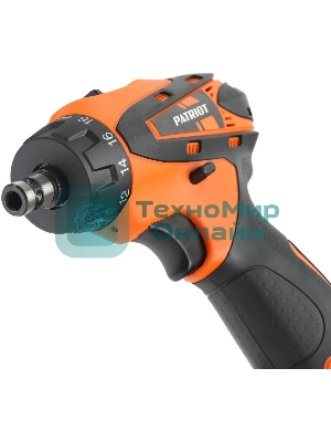 Дрель-шуруповерт Patriot BR 115Li, 12 В, 2 Ач, 25 Нм, щеточный