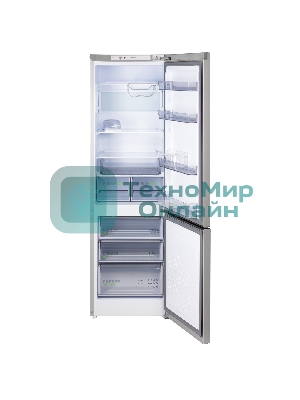 Холодильник Бирюса M6130 металлик двухкамерный 245/100л морозилка снизу