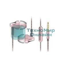 Проводные наушники Harper HV-705 розовый, внутриканальные, 3.5 мм