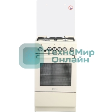 Плита комбинированная De Luxe 5040.41ГЭ (КР) ЧР-013 бежевый, конфорок 4 шт, духовка 46 л, 50 см x 85 см x 50 см