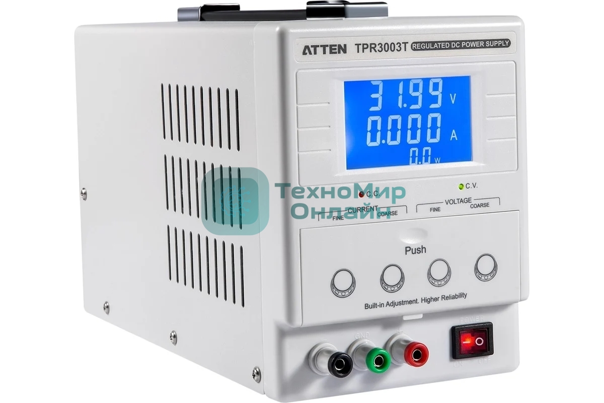 Лабораторный источник питания постоянного тока одноканальный Atten TPR3003T 3 А, 30 В, 90 Вт