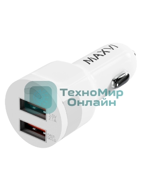 Автомобильное зарядное устройство Maxvi CCM-522 Plus T белый 5.2A