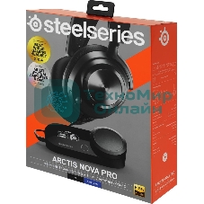 Гарнитура SteelSeries Arctis Nova Pro чёрный, проводная, USB, совместимость с PS5, Xbox