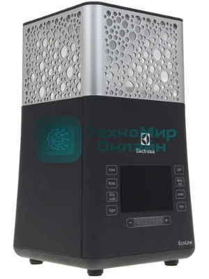 Увлажнитель воздуха Electrolux EHU-3710D черный, 50 м², 5 л, ионизация, гигростат