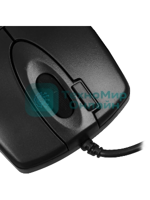 Мышь проводная A4Tech OP-620DS черный, 1000 dpi, USB, кнопки - 4