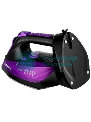 Утюг BRAYER BR4016 фиолетовый/черный, 2400 Вт, 25 г/мин, 140 г/мин, 350 мл