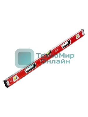 Уровень алюминиевый Matrix, магнит фрезеров 3 глазка 2 комп, рукоятки, 1000 мм