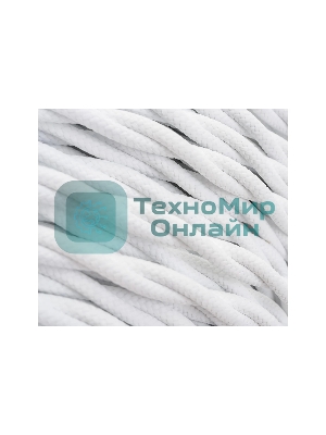 Провод ретро Bironi B1-424-71-50 2х1.5 матовый белый (уп. 50 м)