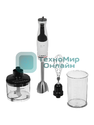 Блендер погружной Bosch MSM4W421 800 Вт, белый