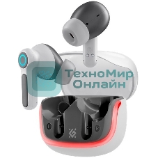 Наушники TWS Defender CyberDots 290 белый, внутриканальные, Bluetooth, до 4 ч