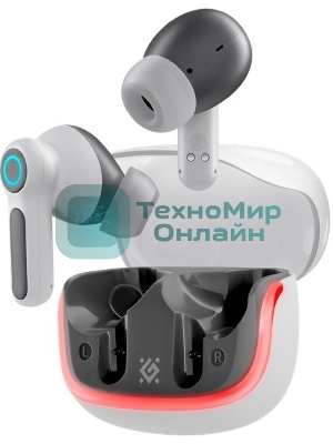 Наушники TWS Defender CyberDots 290 белый, внутриканальные, Bluetooth, до 4 ч