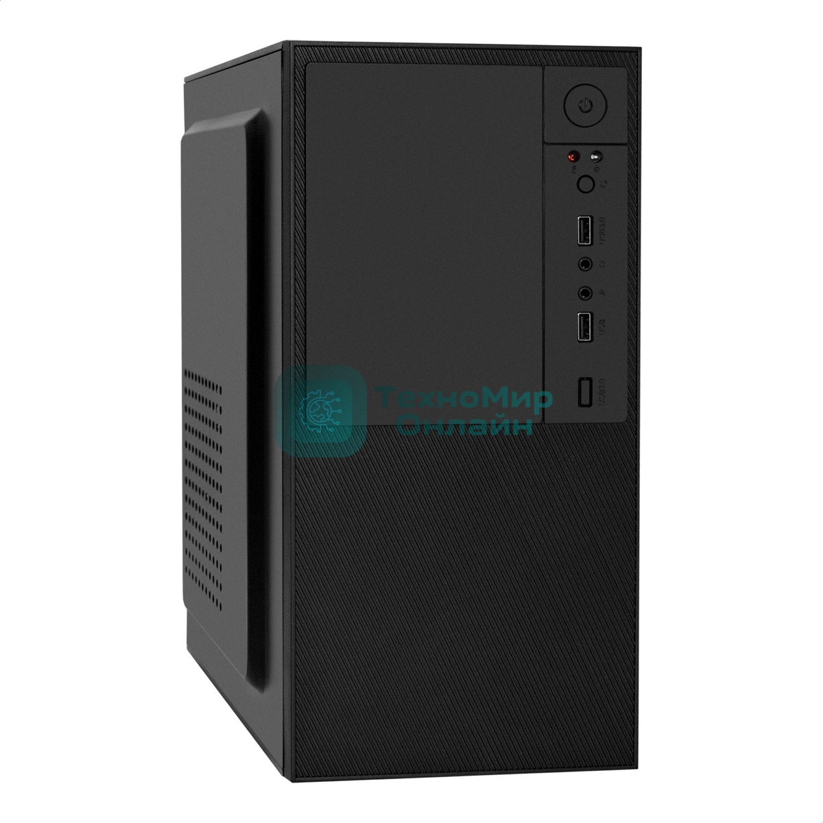 Компьютерный корпус Minitower ExeGate BAA-308-AAA450 (mATX, БП AAA450 с вент. 8см, 2хUSB, HD Audio, черный)