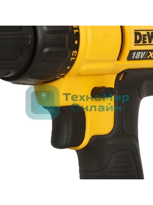 Дрель-шуруповерт DeWalt DCD771S2 18 В, 1,5 Ач, 42 Нм, щеточный