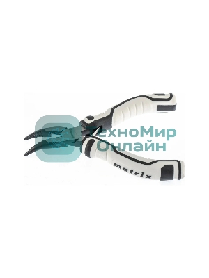 Длинногубцы Matrix Mini, 125 мм изогнутые, авторазжим, PRO