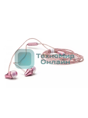 Проводные наушники Harper HV-705 розовый, внутриканальные, 3.5 мм