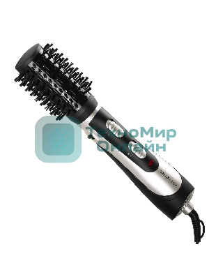 Фен-расческа Galaxy Line GL 4411 черный/серебристый, 1200 Вт