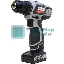 Дрель-шуруповерт ИНТЕРСКОЛ ДА-18ЭР, 12 В, 2 Ач, 35 Нм, щеточный