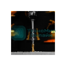 Сверло спиральное по металлу Denzel 11 х 195 мм, Р6М5, Golden Tip, удлиненное