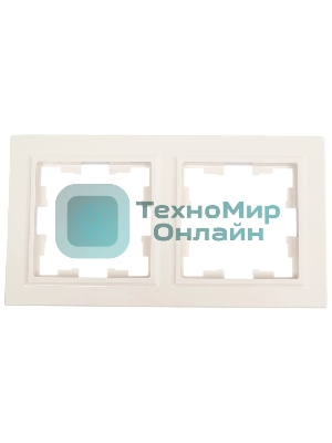 Рамка 2-мест. IEK BRITE РУ-2-БрБ белый