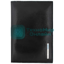 Обложка для паспорта Piquadro Blue Square PP5255B2/N, черный, натур.кожа