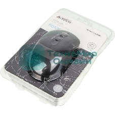Мышь беспроводная A4Tech Fstyler FG10S черный/серый, 2000 dpi, радиоканал, USB, кнопки - 4