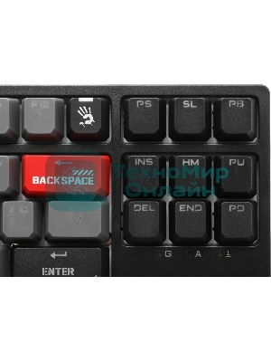 Клавиатура проводная A4Tech Bloody S87 Energy USB черный/красный