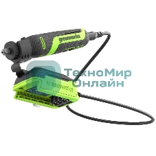 Прямошлифовальная машина (гравер) аккумуляторный GreenWorks G24RT, 24V, бесщеточный, с принадлежностями 52 шт., без АКБ и ЗУ (3200807)