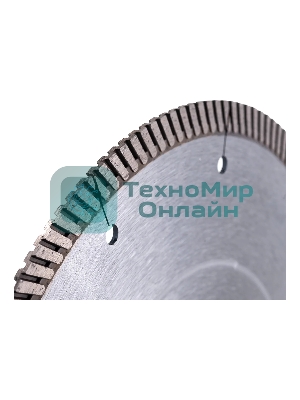 Диск алмазный Gross 73034 ф230x22,2 мм, турбо с лазерной перфорацией, сухое резание