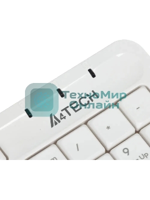 Клавиатура проводная A4Tech Fstyler FK10, USB, белый/серый