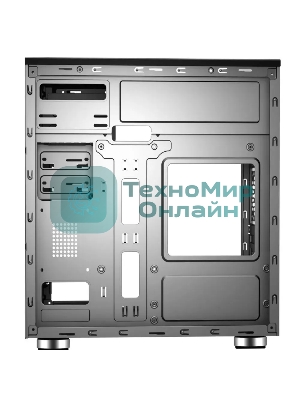 Компьютерный корпус ACD Coffre 102N mATX, черный, 80мм rear FAN, w/o PSU