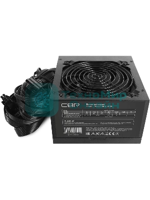 Блок Питания CBR PSU-ATX600-12GM, 600Вт, 80 PLUS Bronze, 120мм, черный