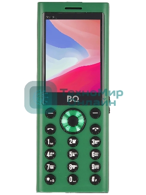 Мобильный телефон BQ 2458 Barrel L зеленый/черный