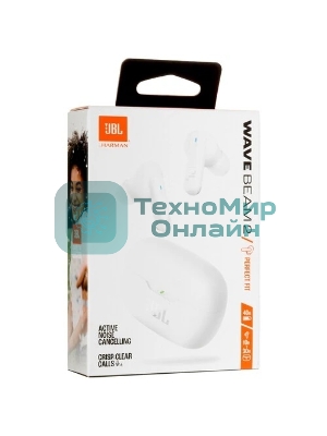 Наушники TWS JBL Wave Beam 2 белый, внутриканальные, Bluetooth
