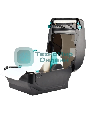 Принтер наклеек G&G GG-D410 стационарный, прямая термопечать, 203 dpi, 152 мм/сек, USB черный