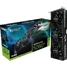 Видеокарта Palit RTX 5060Ti INFINITY 3 RTX 5060TI 16Gb 128bit GDDR7 PCI-E 5.0 2407/28000 HDMIx1 DPx3 HDCP Ret