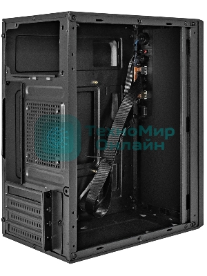Компьютерный корпус Minitower ExeGate BAA-308UC-UNS500 (mATX, БП UNS500 с вент. 12см, 1хUSB/1хUSB 3.0/1хTypeC, HD Audio, черный)