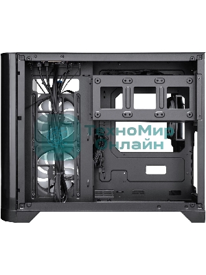 Компьютерный корпус 1STPLAYER UVIEW UV6 ARGB черный mATX 3x120мм ARGB fans UV6-BK-2FC7R-1FC7