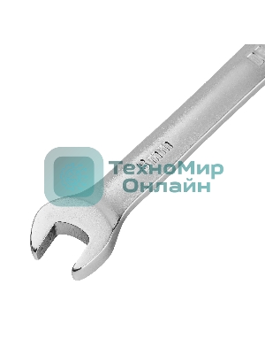Ключ комбинированный трещоточный Denzel 8 мм, CrV, матовый хром