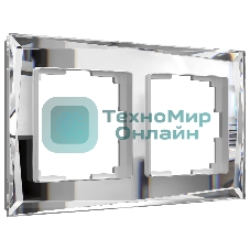 Рамка WERKEL на 2 поста (зеркальный) W0021220