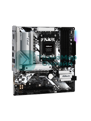 Материнская плата ASRock B650M PRO RS, AM5, AMD B650, 4xDDR5, 4xSATA, 3xM.2, 1xPCIe 4.0 x16, 1xPCIe 3.0 x4, 1xDP, 1xHDMI, 1x2.5Gb LAN, 1xUSB-C 10Gbps, 1xUSB-A 10Gbps, 2xUSB-A 5Gbps, 4xUSB-A 2.0, 3x3.5 мм, 7.1, mATX