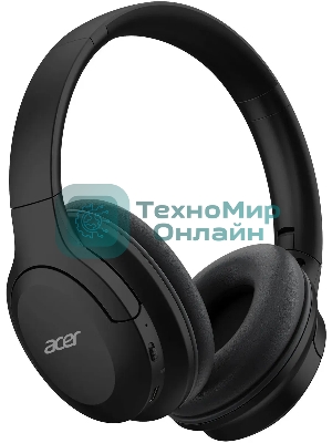 Беспроводные/проводные наушники Acer OHR304 черный, полноформатные, Bluetooth + проводной, активное шумоподавление, до 16 ч