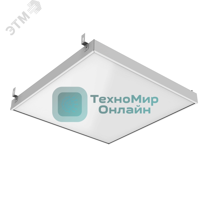 Светильник светодиодный встраиваемый Грильято 30Вт 4000К 588x588x50мм опал планки DALI EM